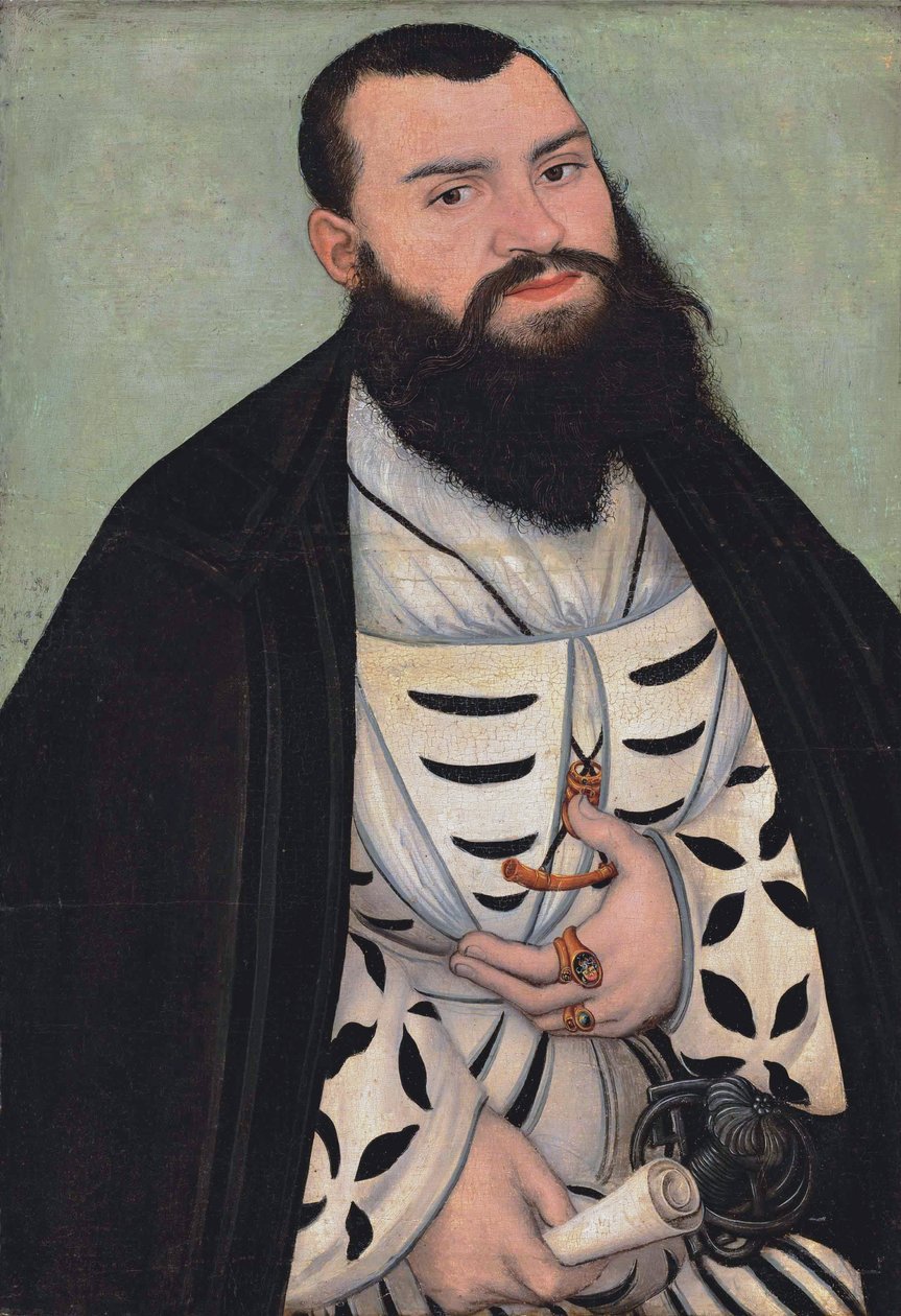 Porträt von Dr. Johann Scheiring von Lucas Cranach the Elder