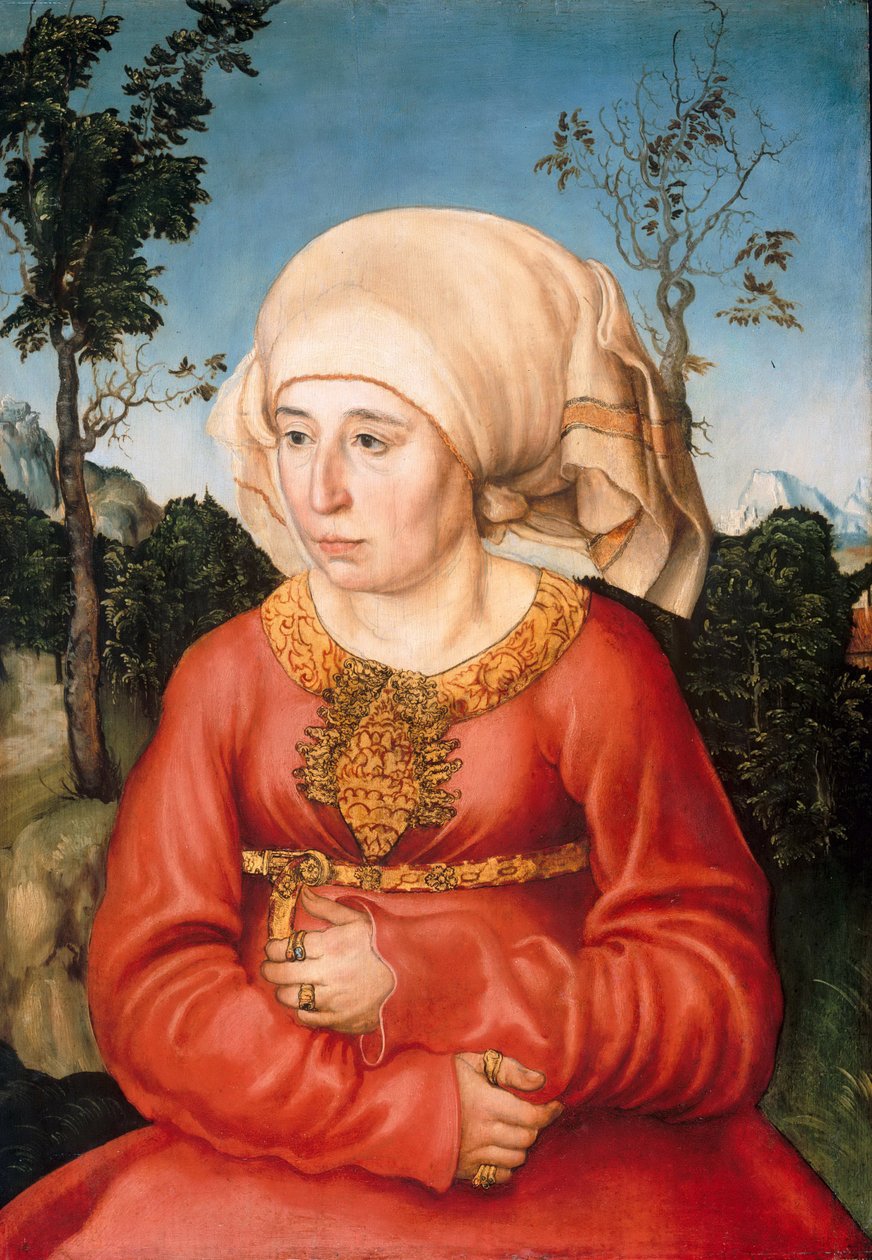Porträt von Frau Reuss von Lucas Cranach the Elder