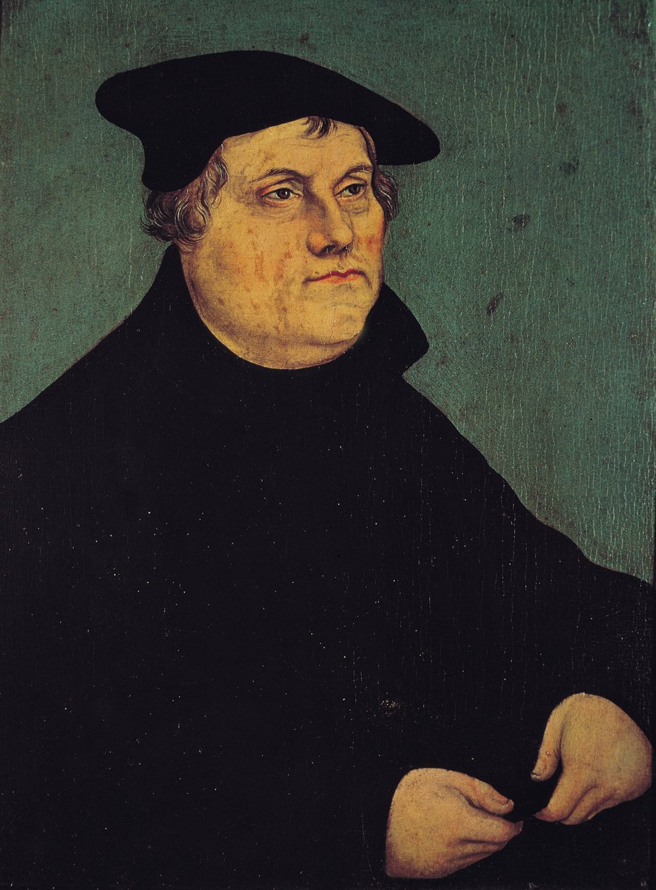 Porträt von Martin Luther (1483-1546) 1543 von Lucas Cranach the Elder