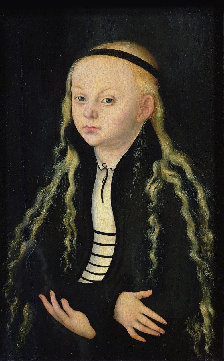 Porträt eines jungen Mädchens, möglicherweise Magdalena Luther (1529-42) von Lucas Cranach the Elder