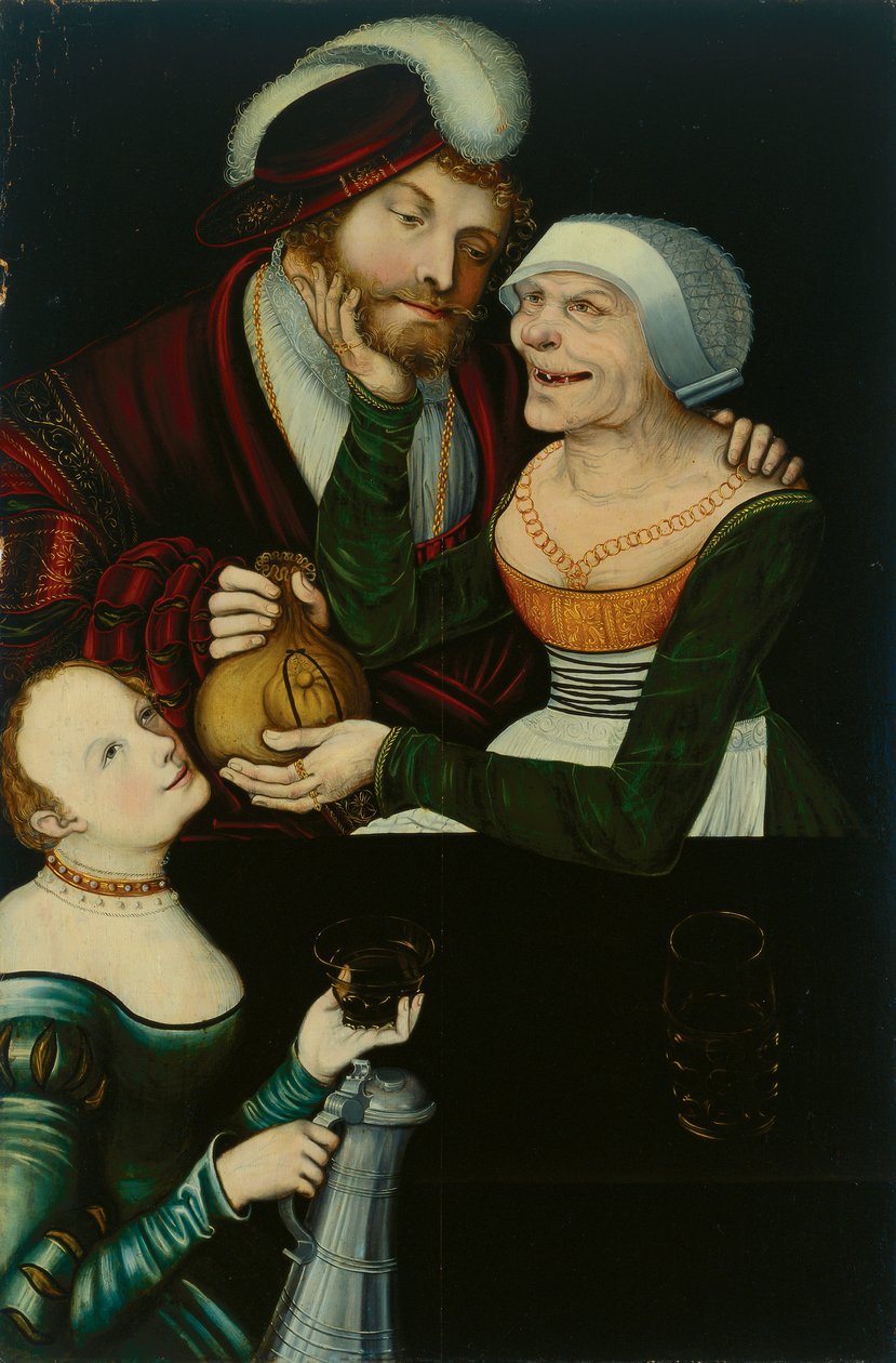 Ungleiches Paar von Lucas Cranach the Elder