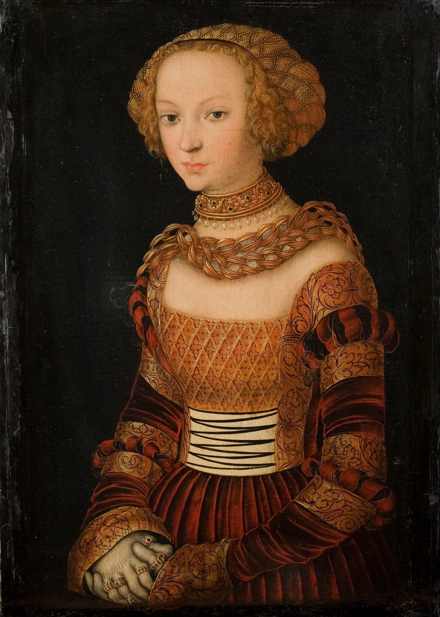 Porträt einer jungen Frau von Lucas Cranach the Elder