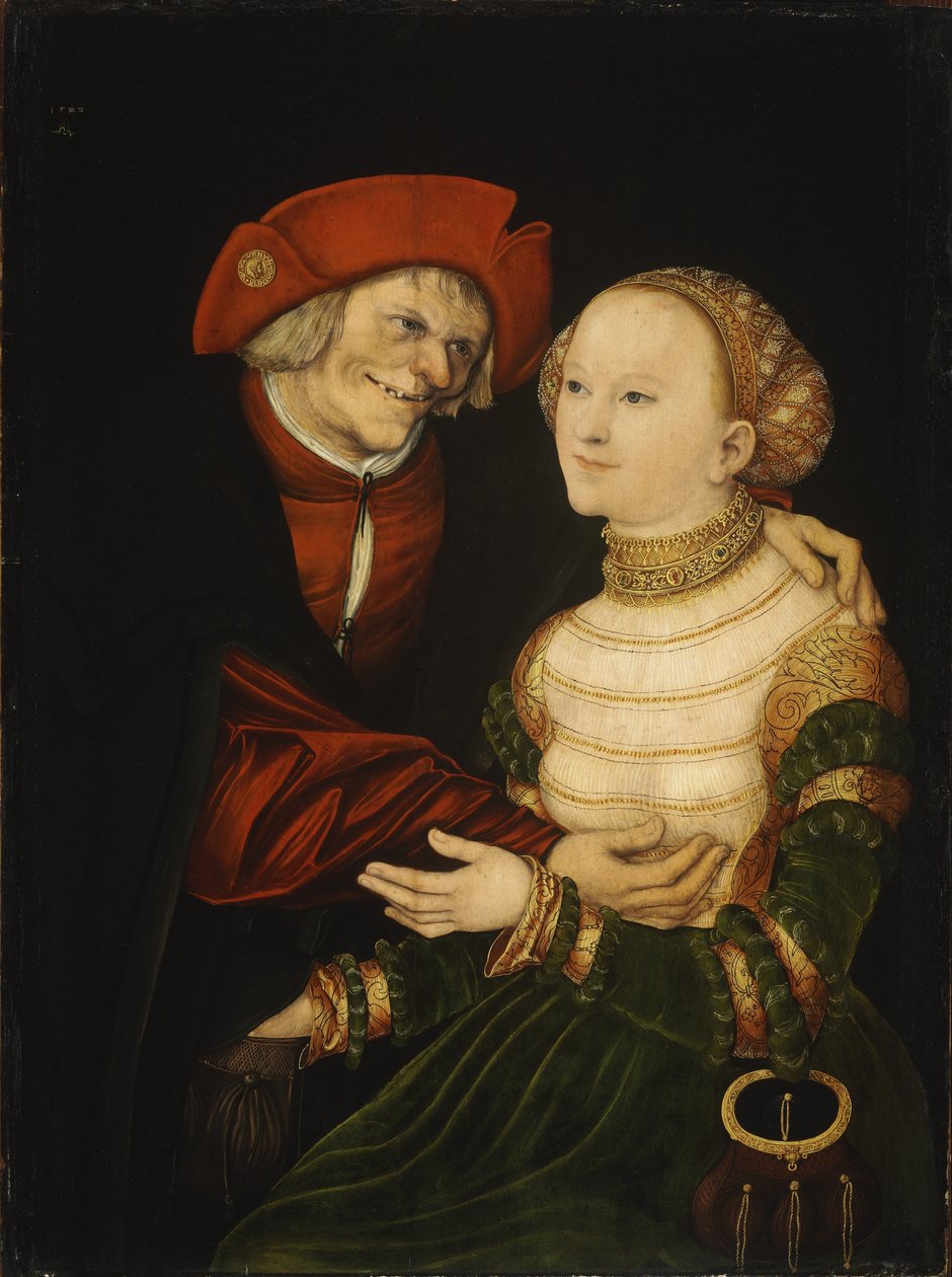 Das ungleiche Paar / Alter Mann und junge Frau von Lucas Cranach the Elder