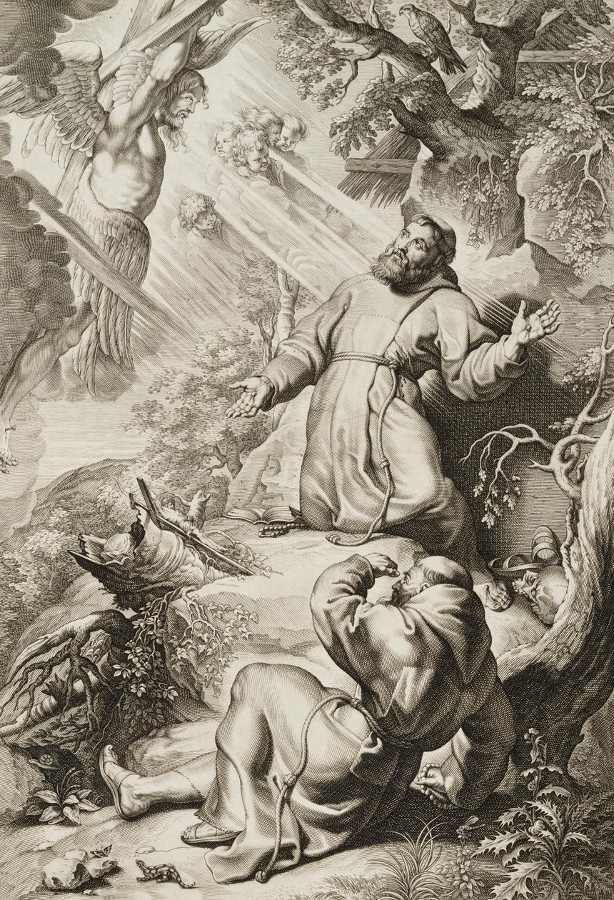 Der heilige Franziskus empfängt die Stigmata von Lucas Vorsterman