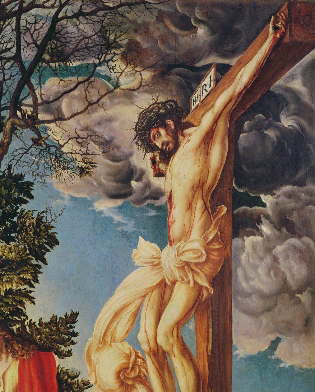 Detail der Kreuzigung, 1503 von Lucas Cranach the Elder
