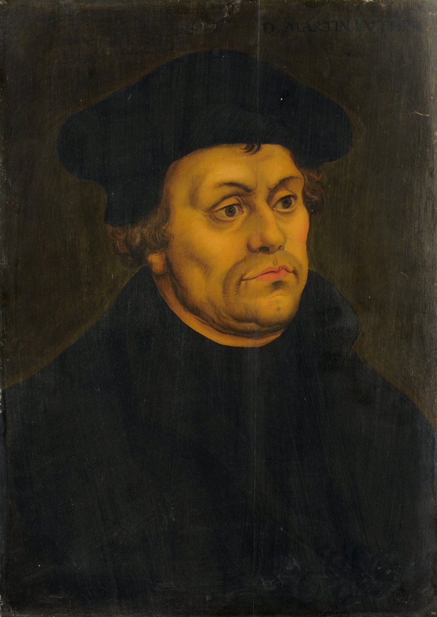 Porträt von Martin Luther von Lucas Cranach the Elder