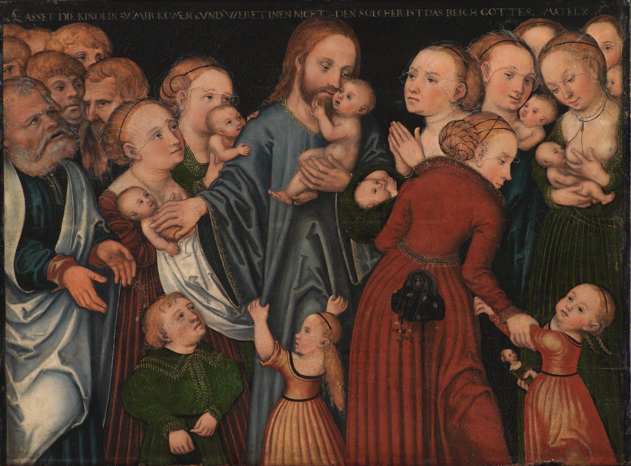 Christus segnet die Kinder von Lucas Cranach d.Æ.