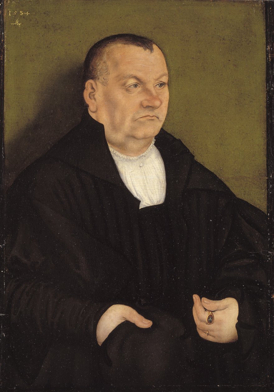 Porträt eines Mannes von Lucas Cranach d.Æ.