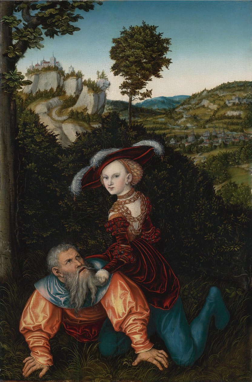 Aristoteles und Phyllis, 1530 von Lucas Cranach the Elder