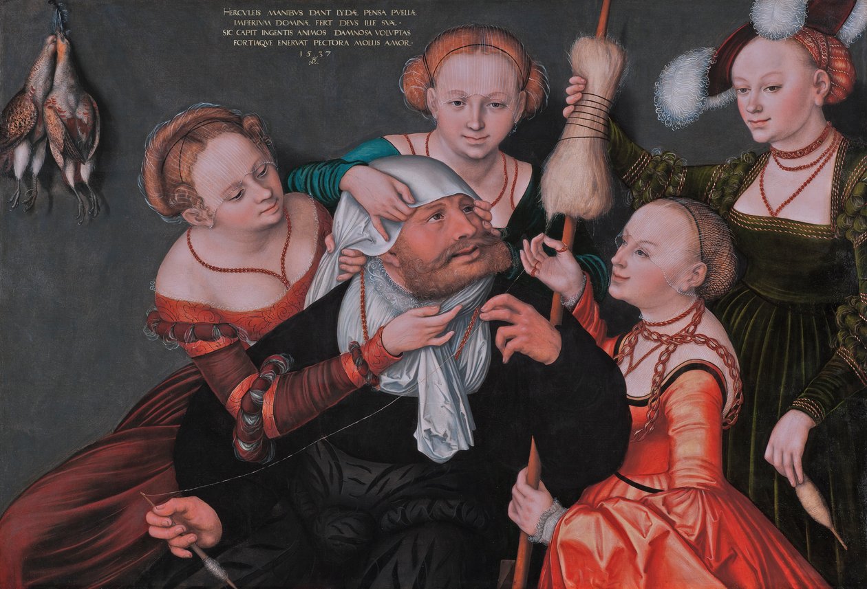 Herkules und Omphale von Lucas Cranach the Elder