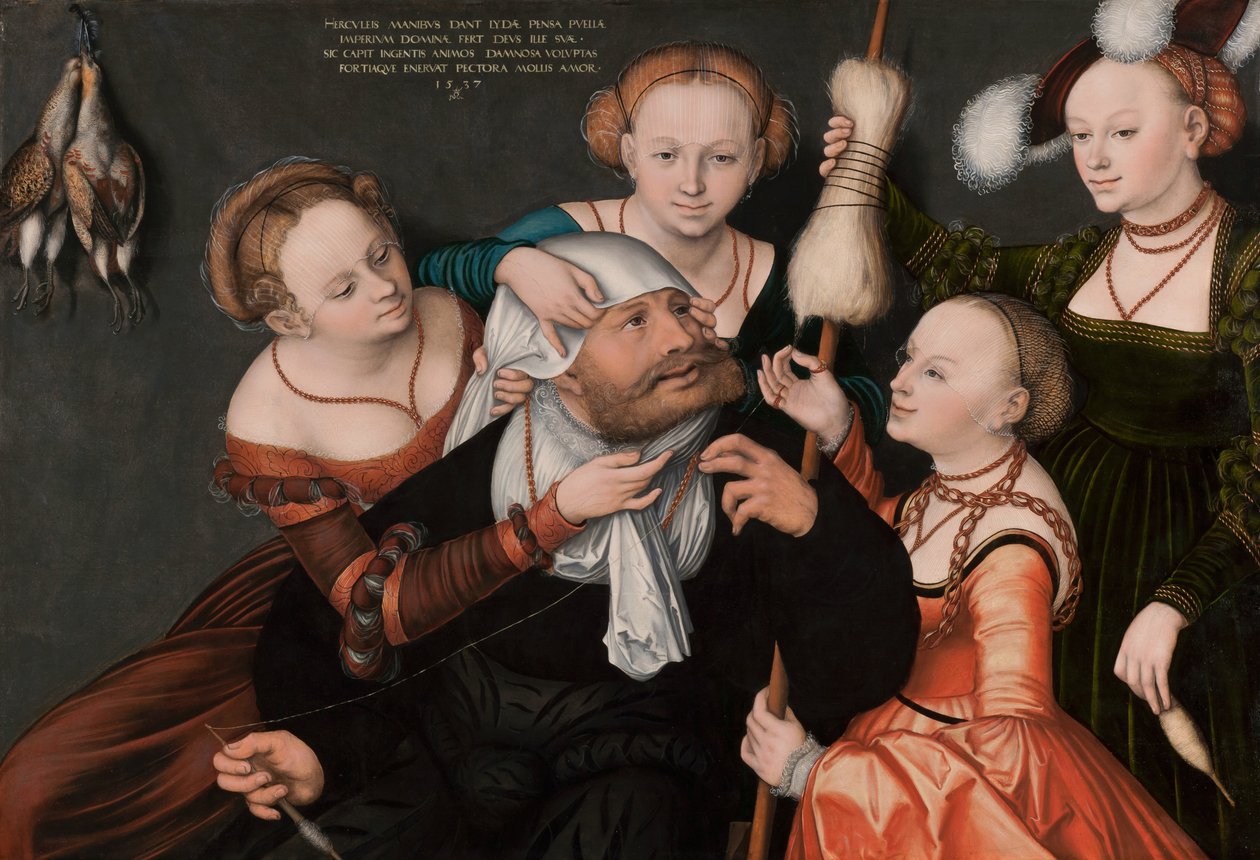 Herkules und Omphale von Lucas Cranach the Elder