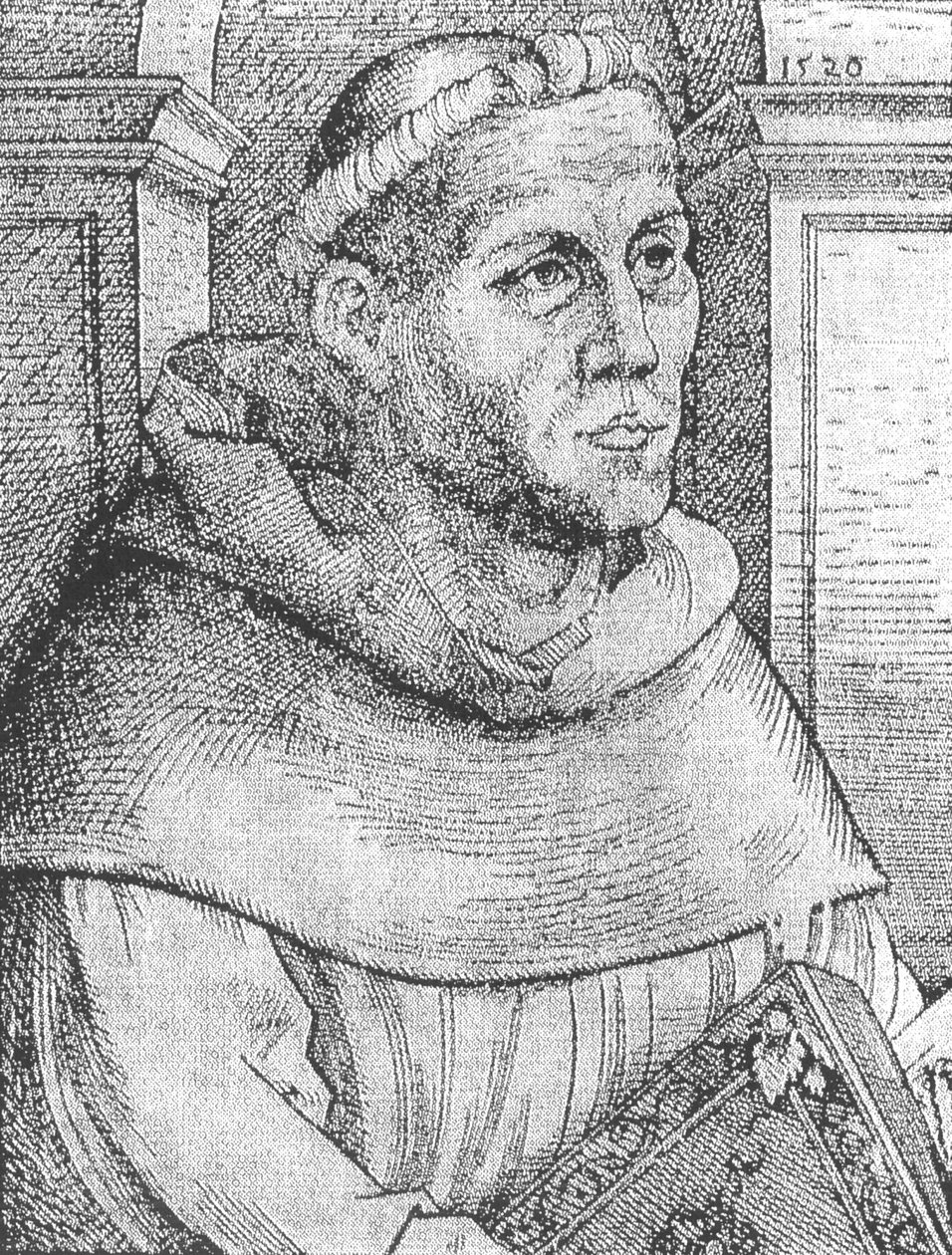 Martin Luther als Mönch von Lucas Cranach the Elder