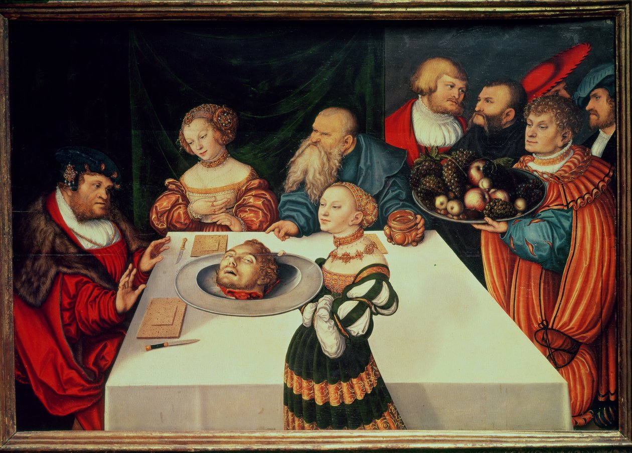 Das Fest des Herodes von Lucas Cranach the Elder