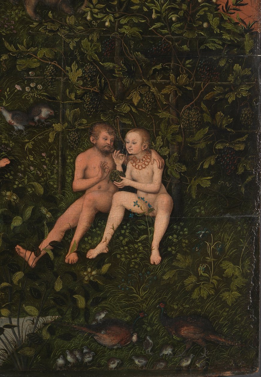 Das Goldene Zeitalter (Detail) von Lucas Cranach the Elder