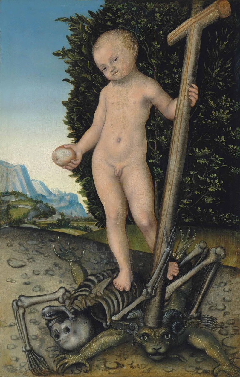 Das Christuskind als Erlöser von Lucas Cranach the Elder