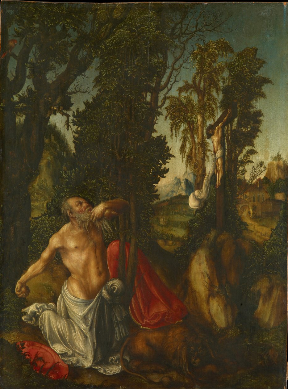 Der reuige Heilige Hieronymus von Lucas Cranach the Elder