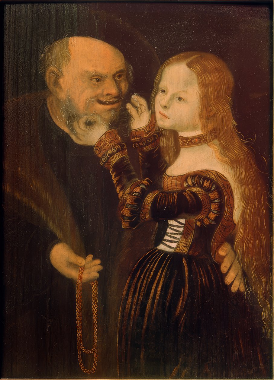 Ungleiches Paar von Lucas Cranach the Elder