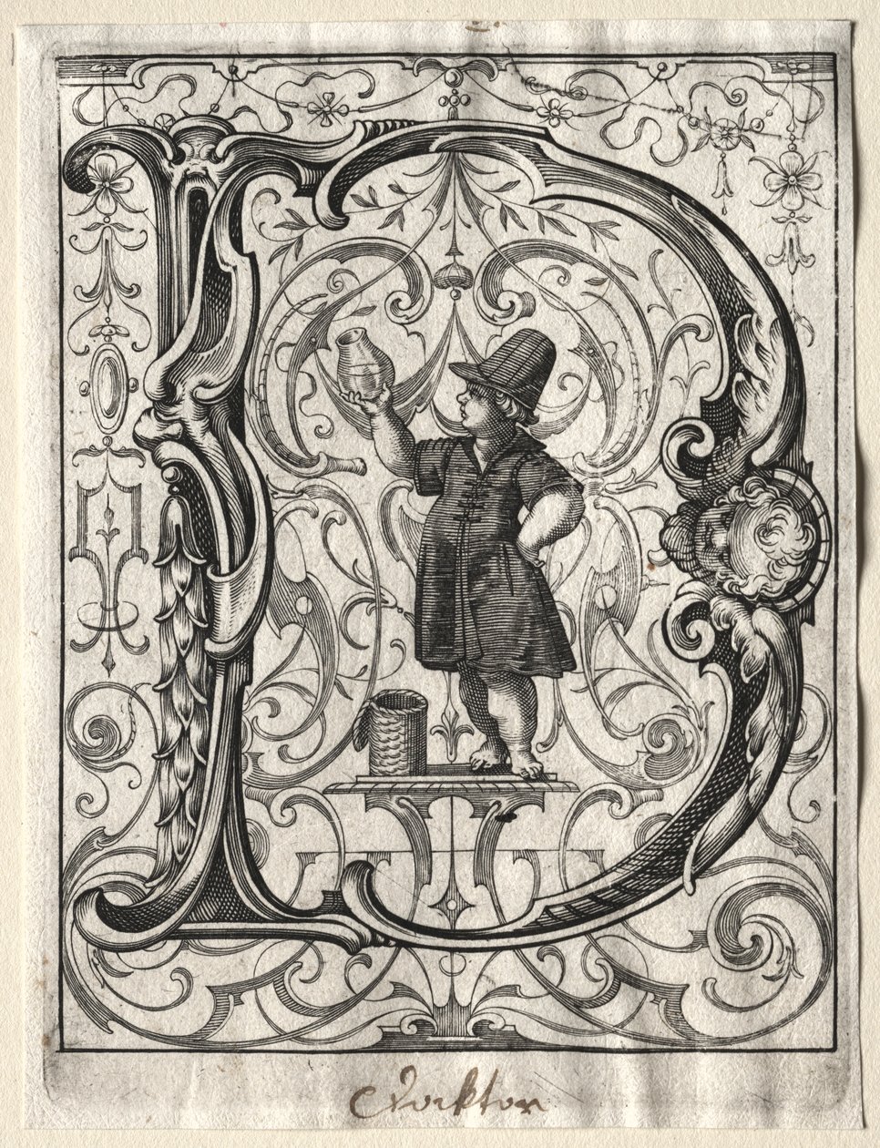 Neues ABC-Heft: D, 1627 von Lucas Kilian