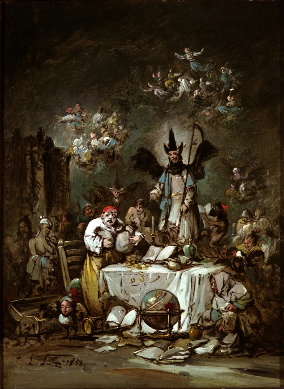 Allegorische Laune. Die Habgier von Lucas Velázquez