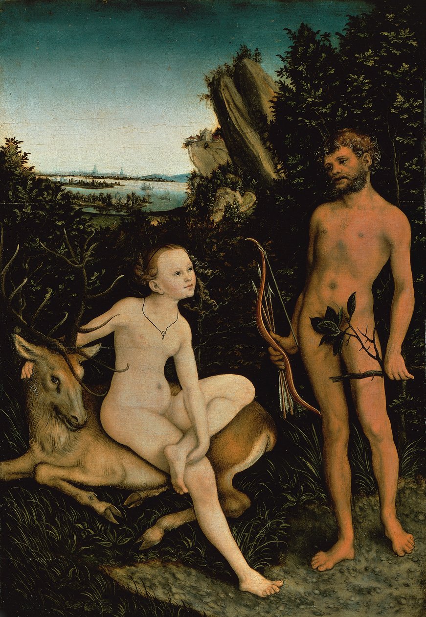 Apollo und Diana von Lucas the Elder Cranach
