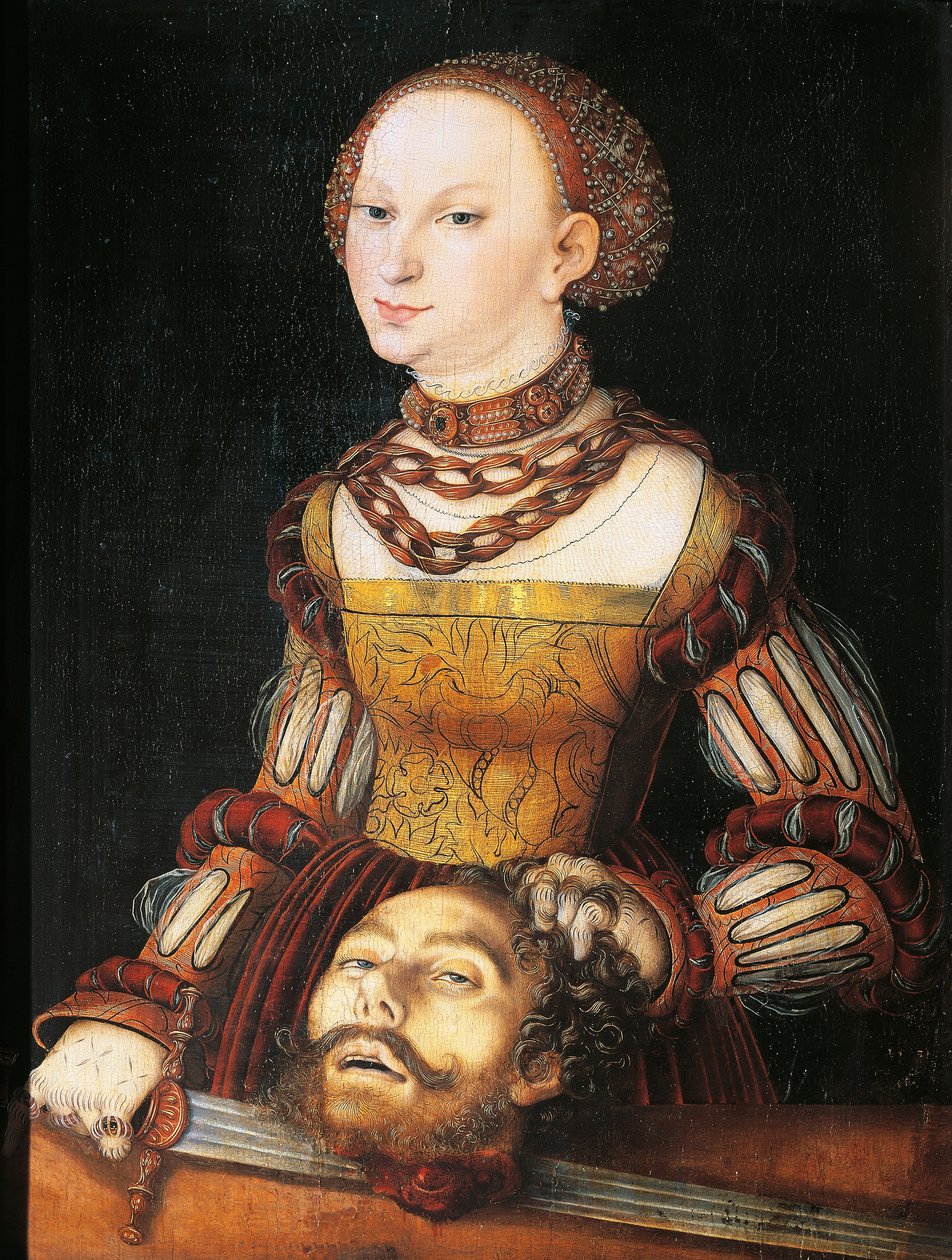 Judith mit dem Haupt des Holofernes von Lucas the Elder Cranach