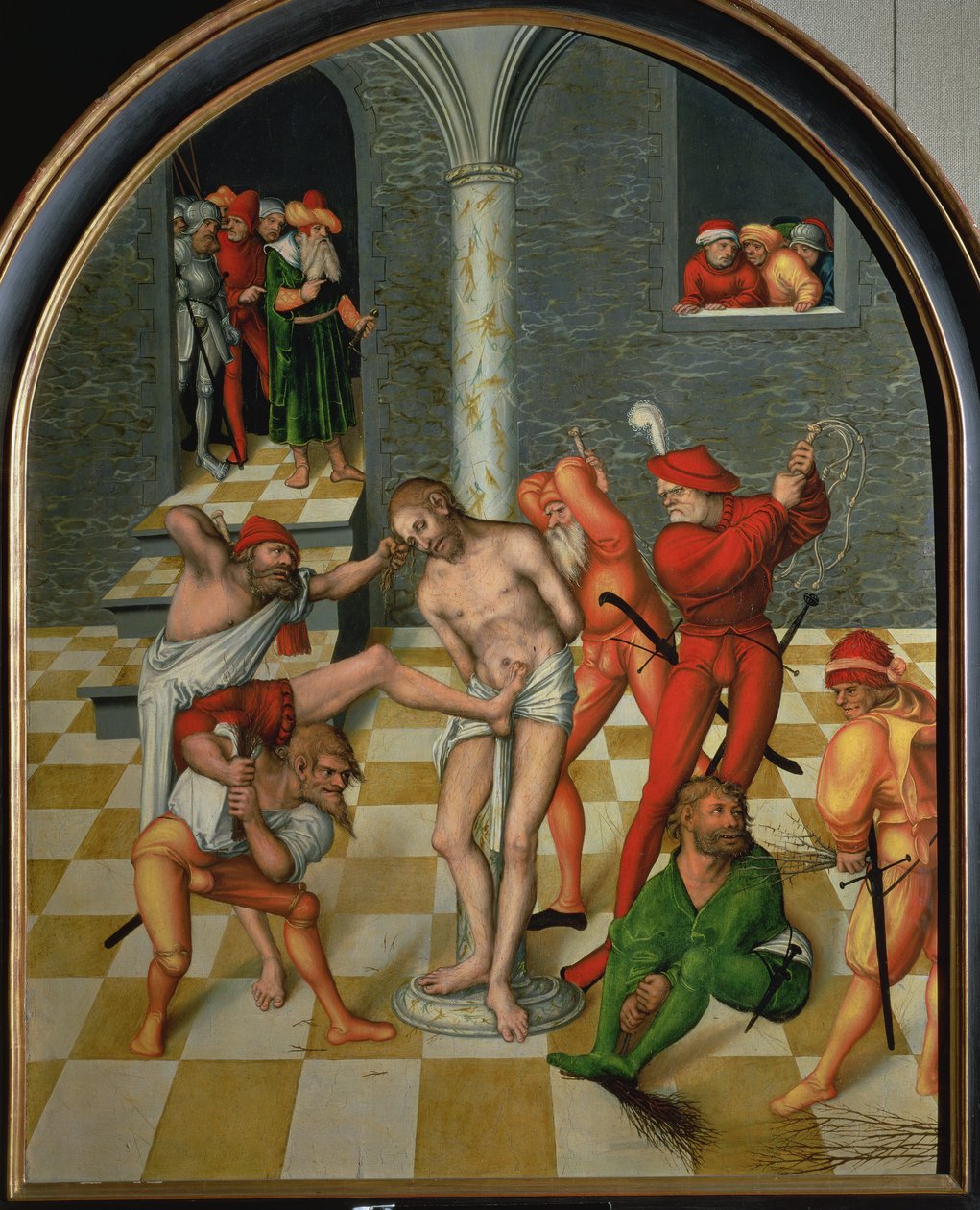 Die Geißelung Christi von Lucas the Elder Cranach