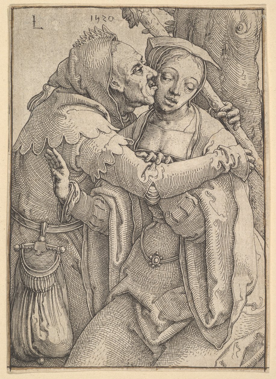 Ein Narr und eine Frau von Lucas van Leyden