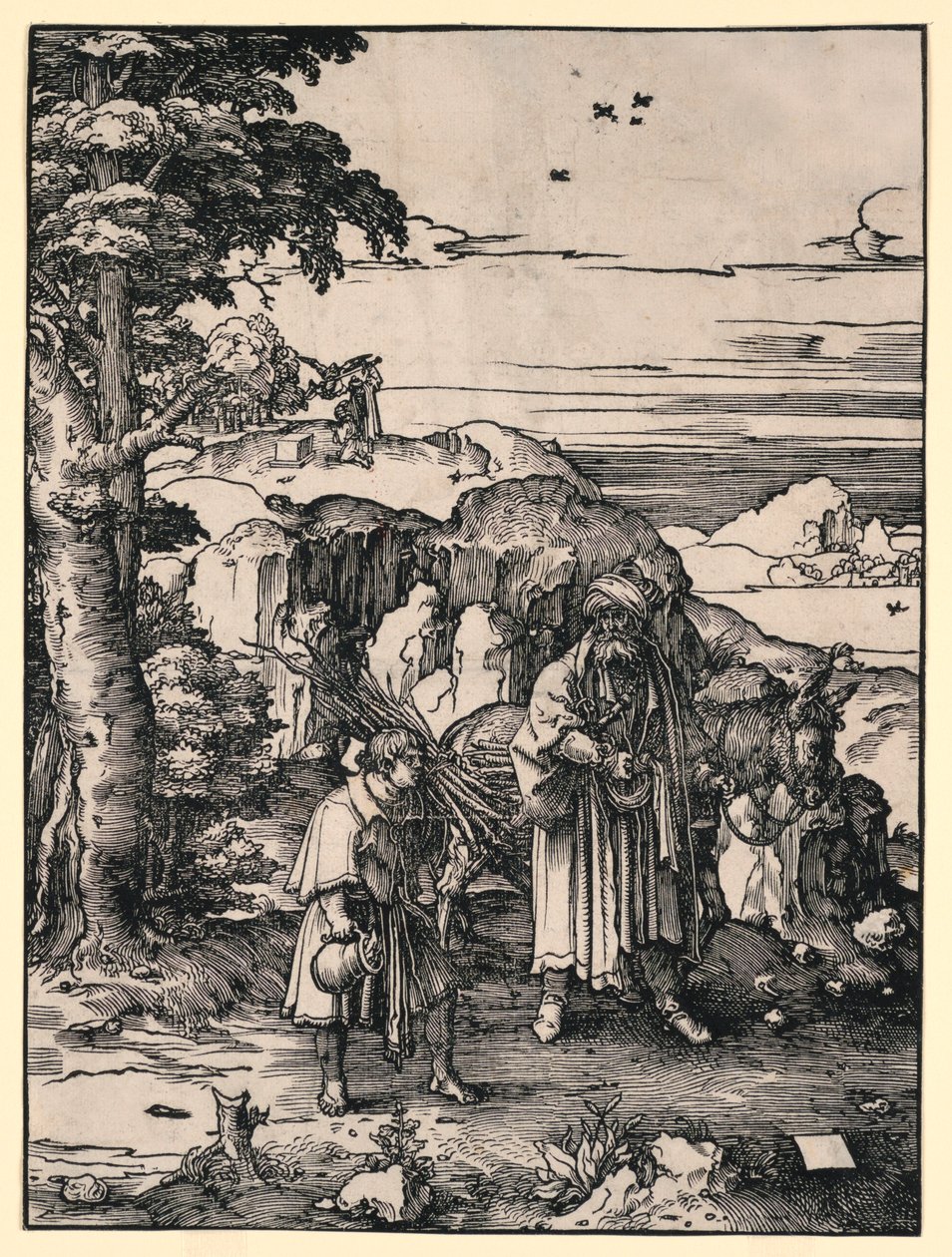 Abrahams Opfer von Lucas van Leyden
