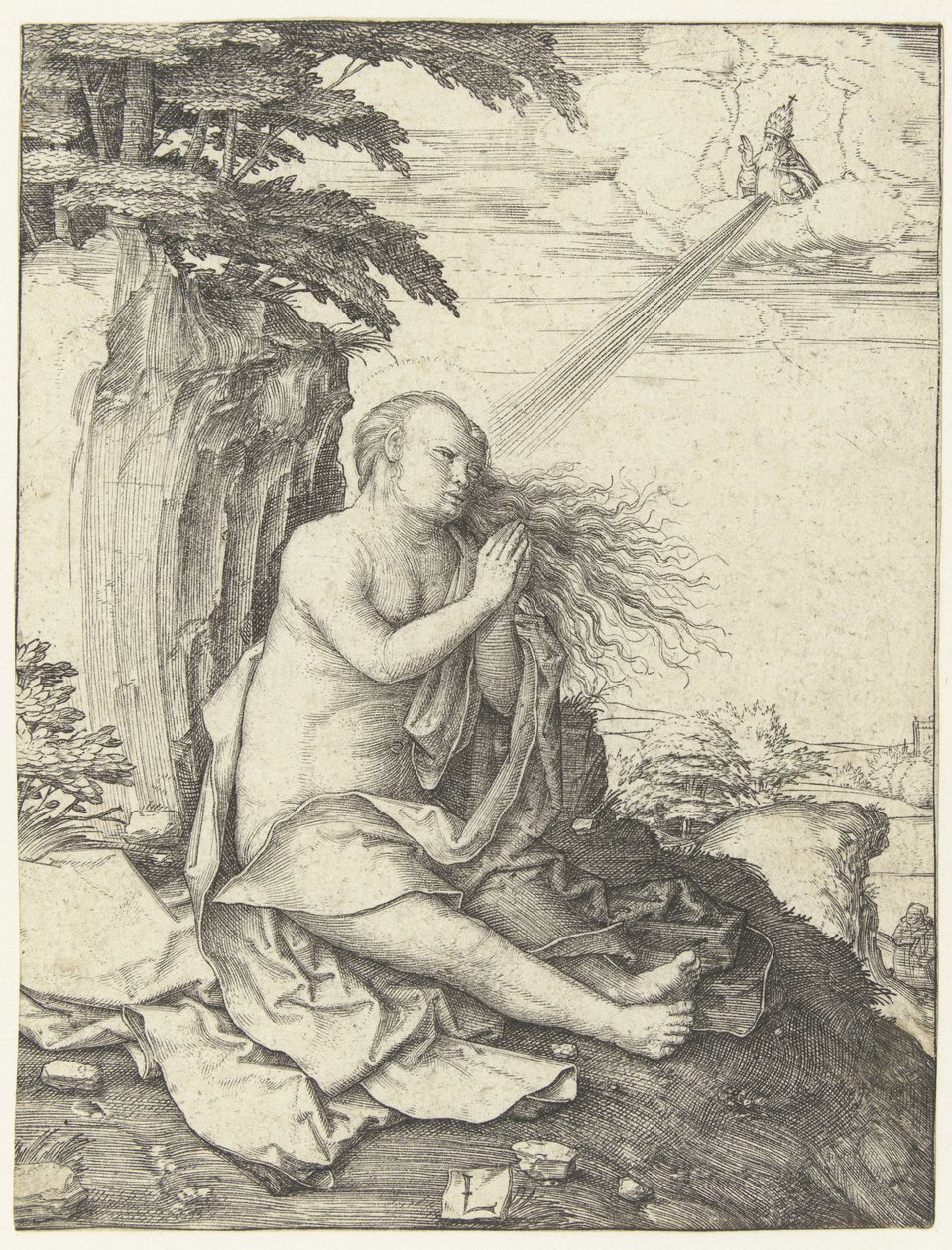 Maria Magdalena in der Wüste von Lucas van Leyden