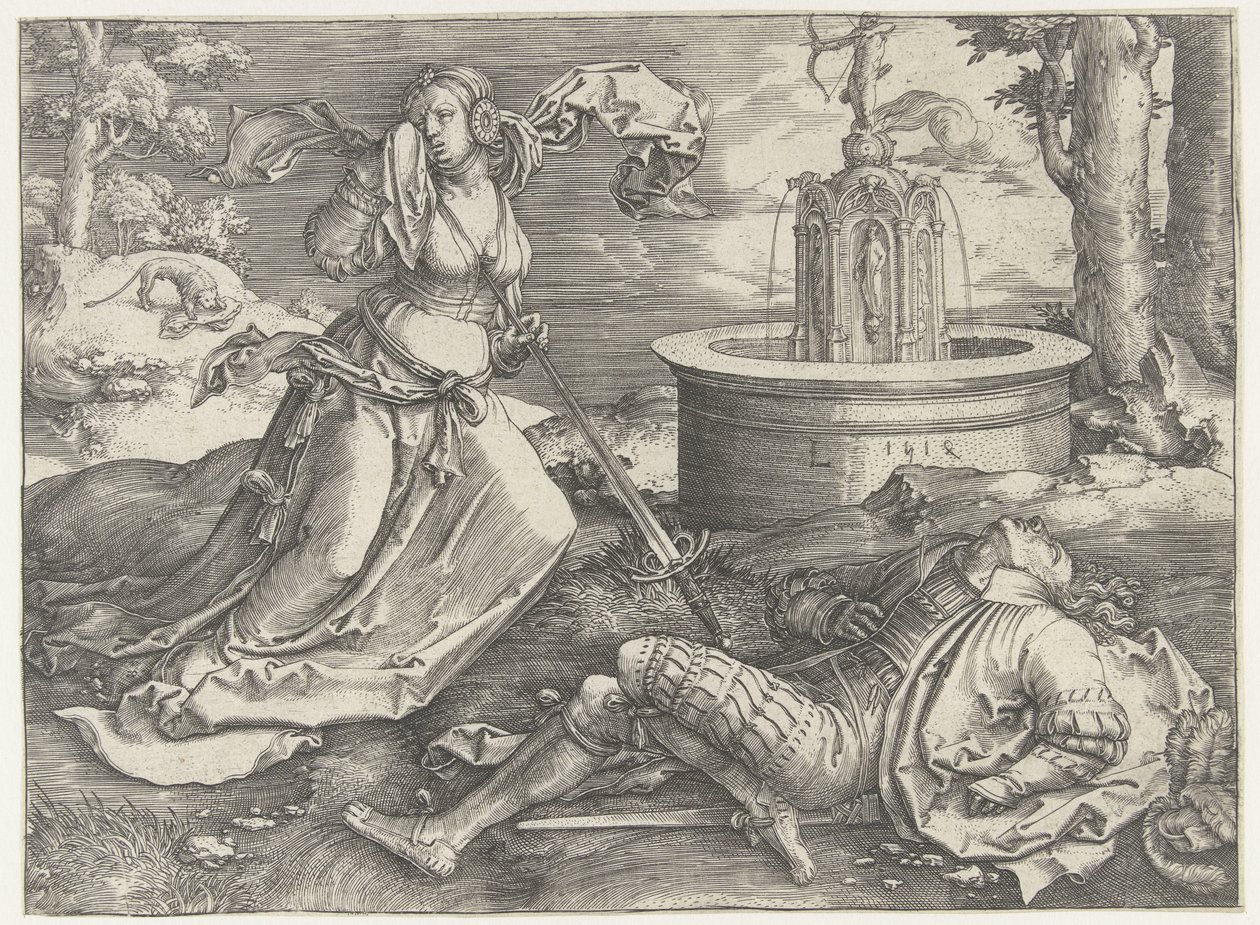 Pyramus und Thisbe von Lucas van Leyden