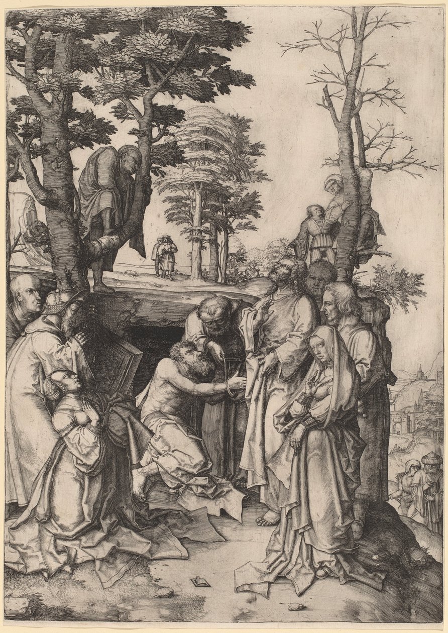 Die Auferweckung des Lazarus von Lucas van Leyden
