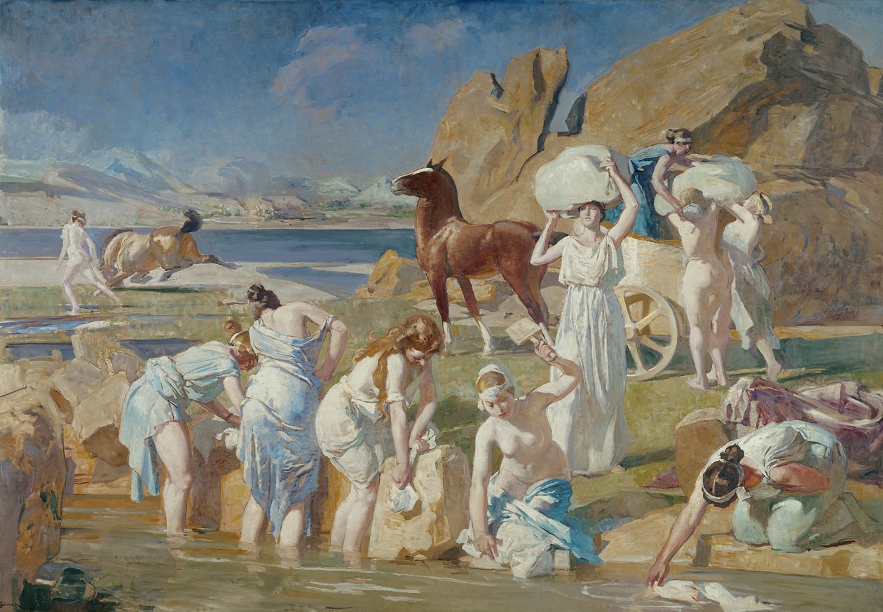 Nausikaa am Brunnen von Lucien Simon