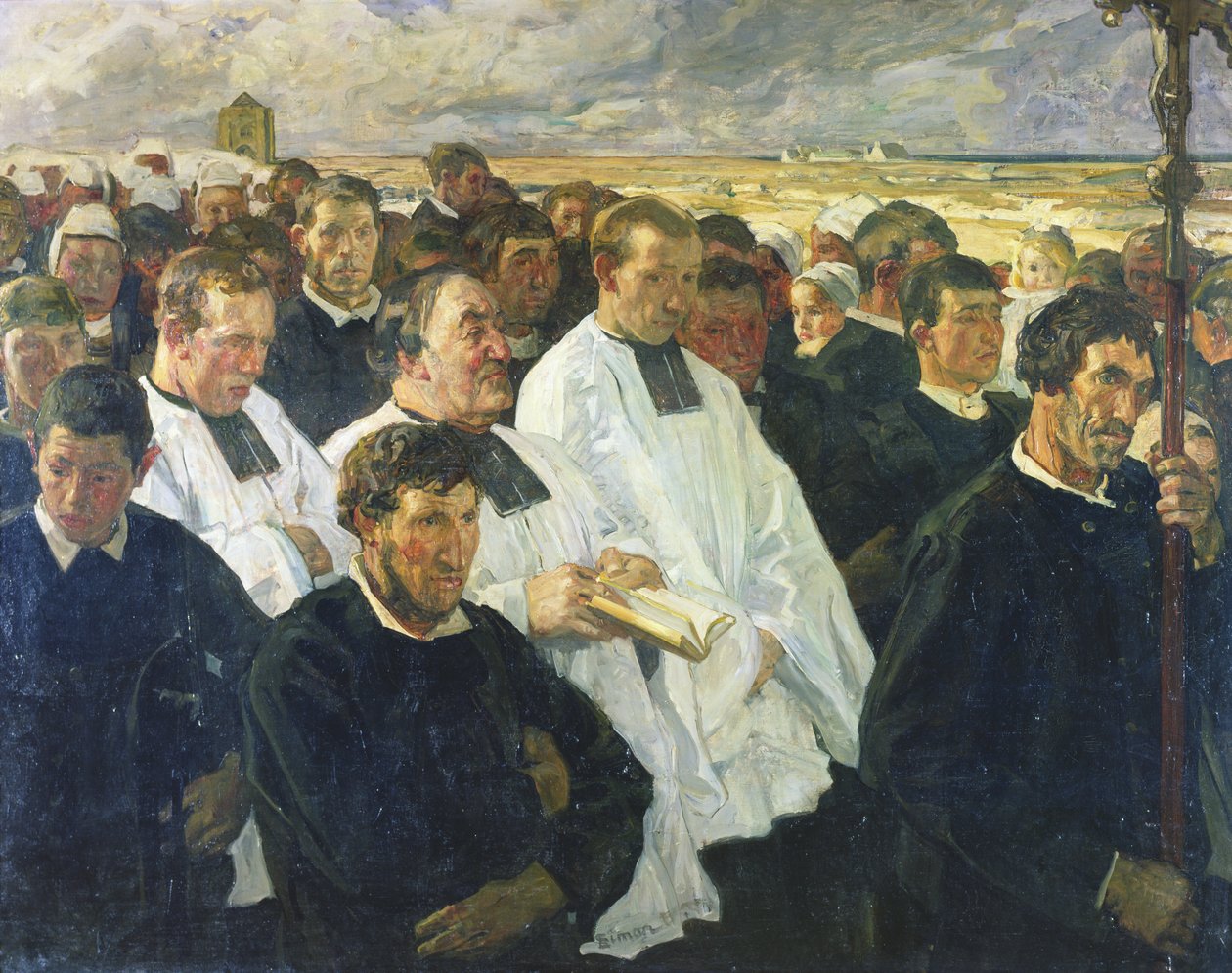 Prozession nach Penmarch, 1900 von Lucien Simon