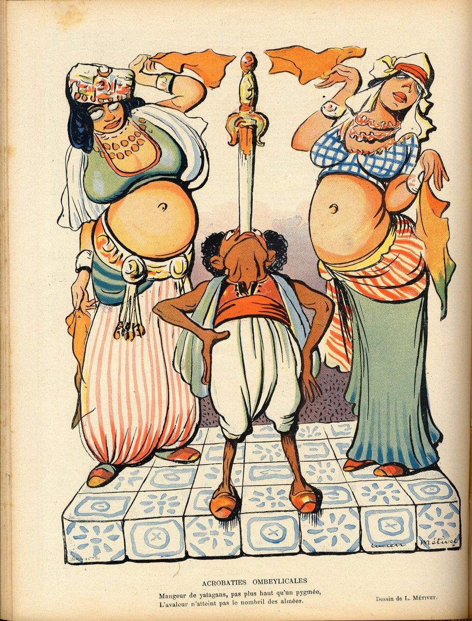 Le Rire, satirisch in Farben von Lucien Metivet
