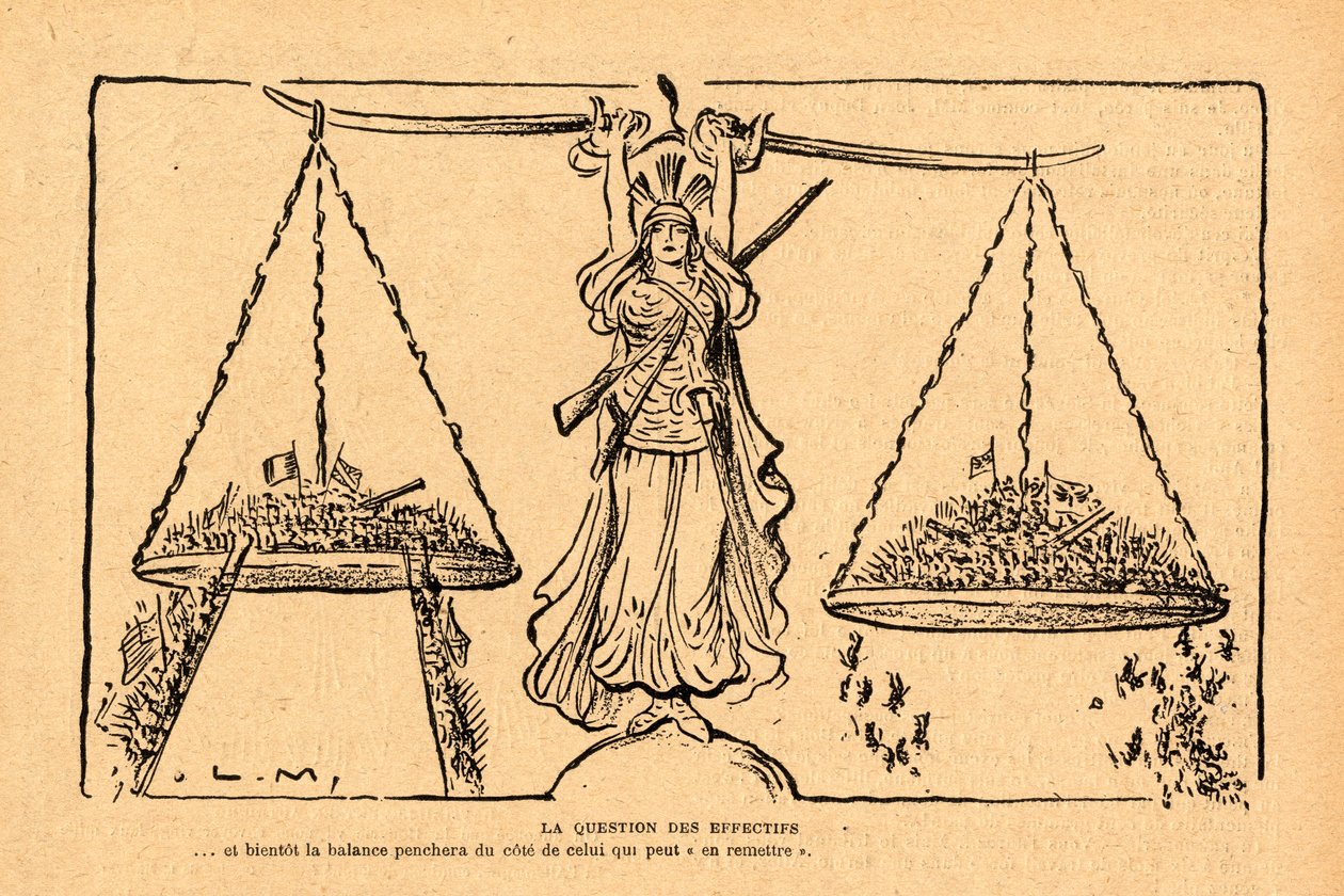 Le Rire rouge, Satirisch in Schwarz-Weiß von Lucien Metivet