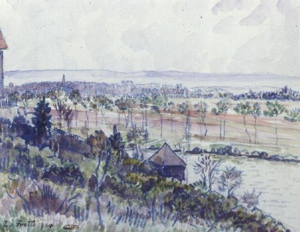 La Frette von Lucien Pissarro