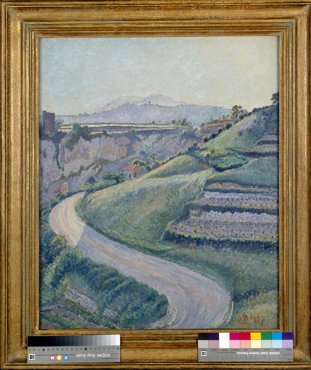 Die neue Straße, Cotignac von Lucien Pissarro