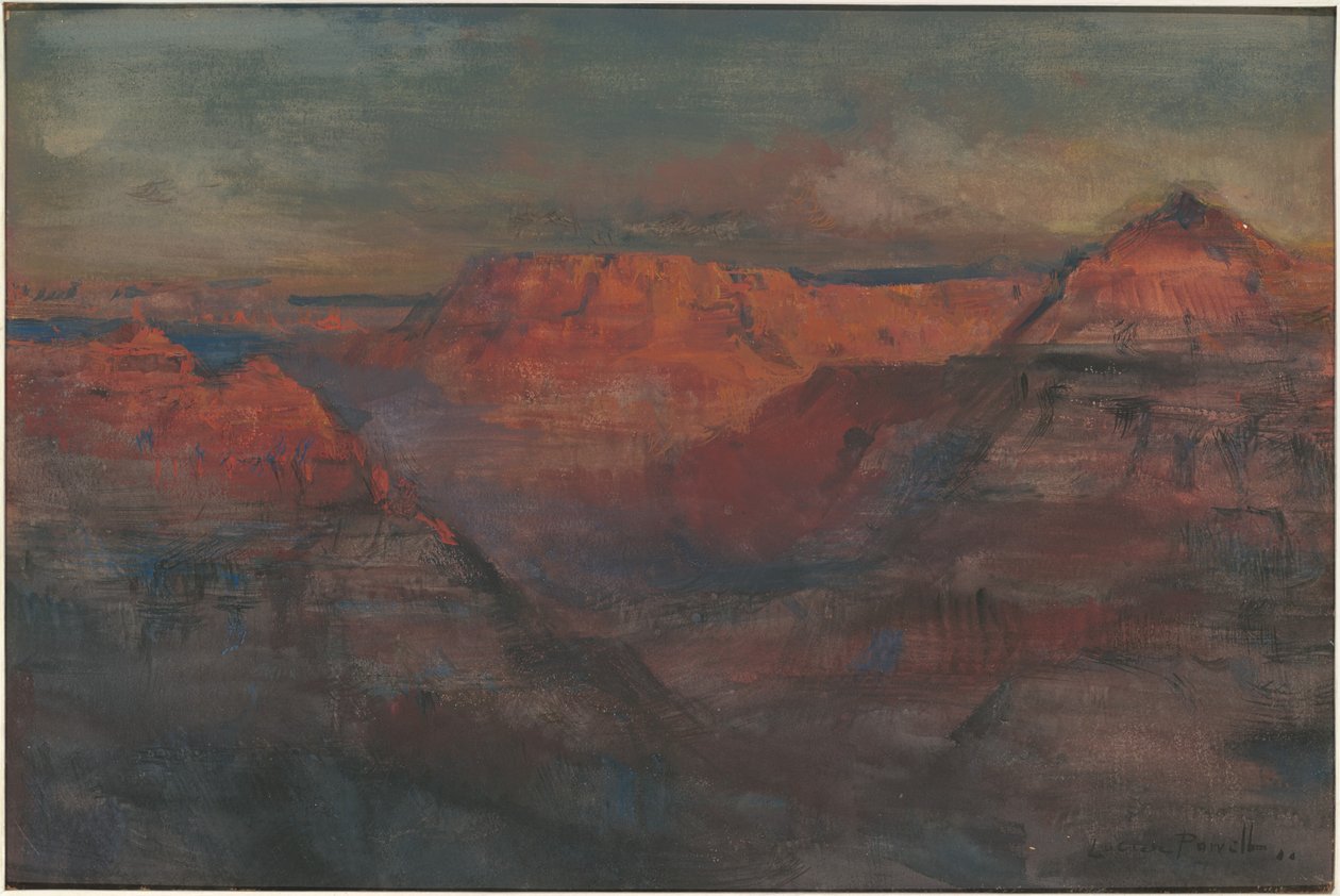 Das Nachleuchten, Grand Canyon, Arizona von Lucien Whiting Powell