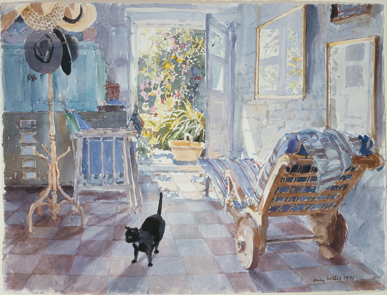 Innenansicht nach außen, 1991 von Lucy Willis