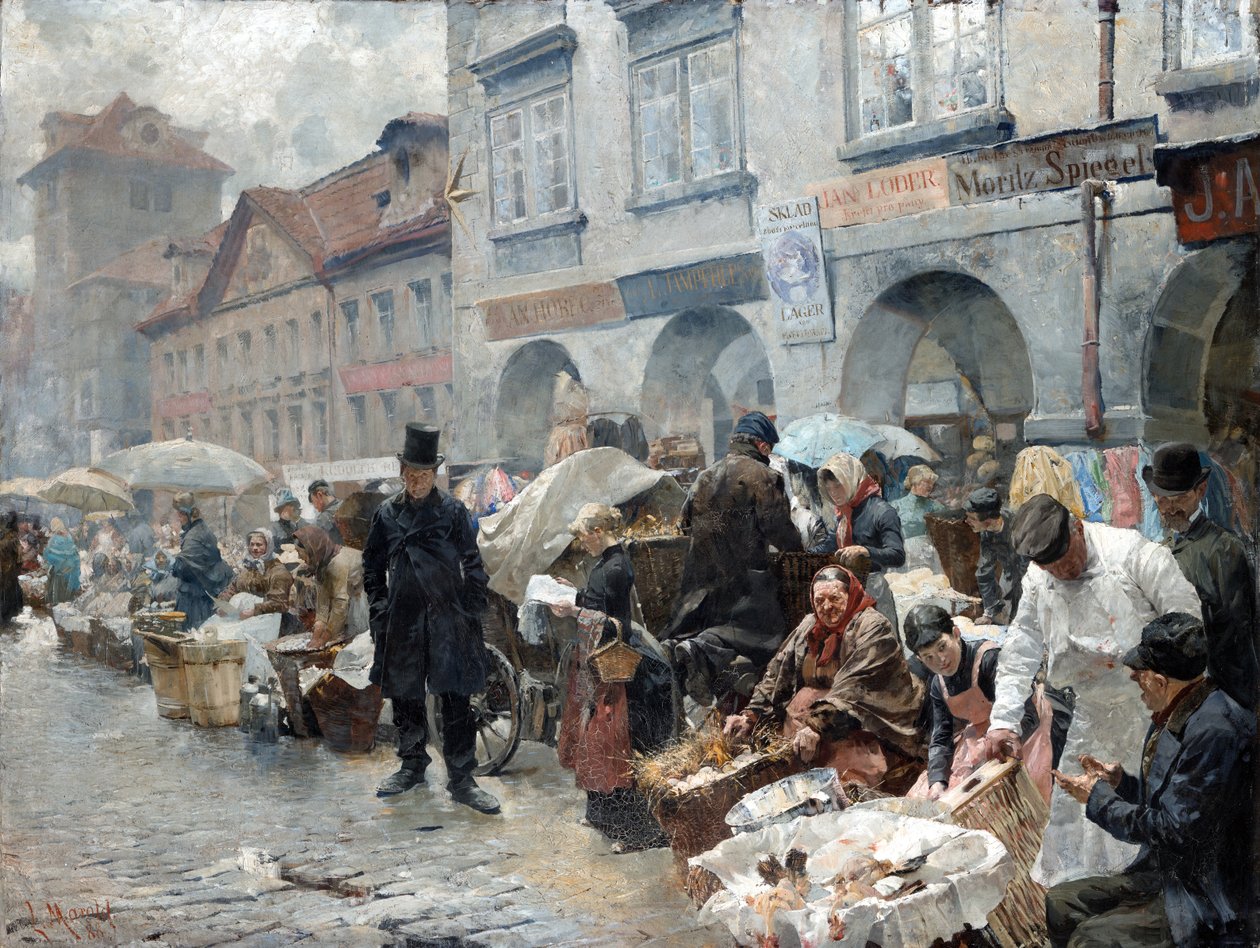 Eiermarkt in Prag von Luděk Marold