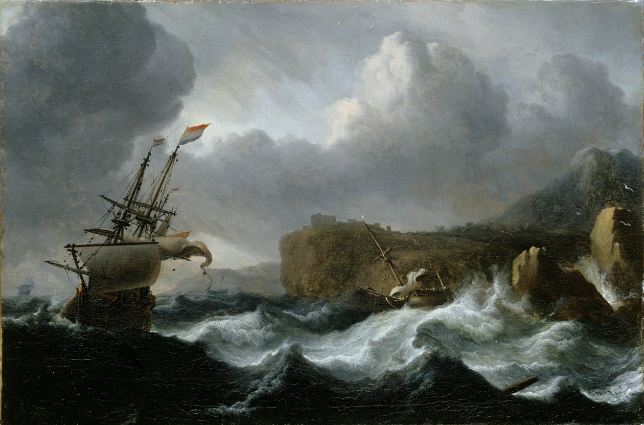 Stürmische See von Ludolf Backhuysen