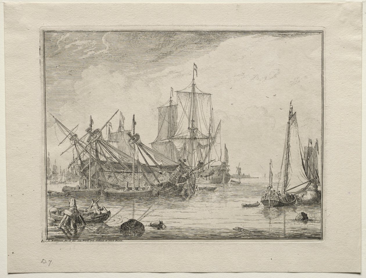 Schiffe in Reparatur, 1701 von Ludolf Backhuysen