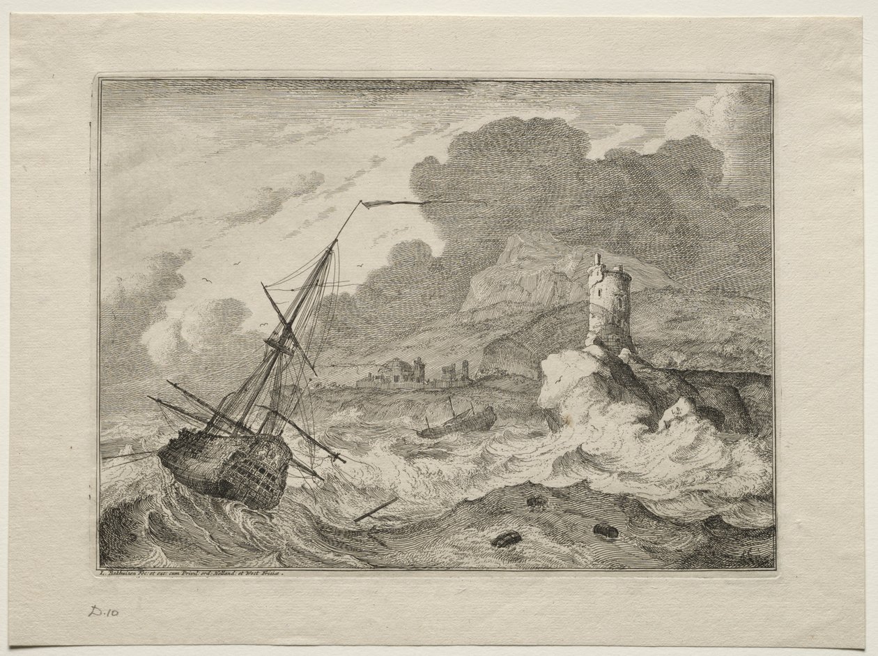 Sturm auf See, 1701 von Ludolf Backhuysen