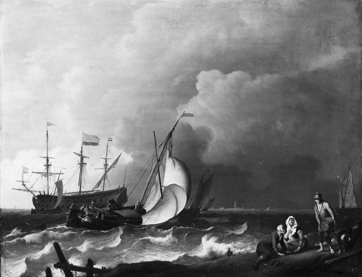 Stürmische See von Ludolf Bakhuizen