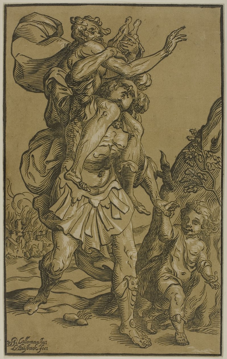 Aeneas und Anchises von Ludolph Büsinck