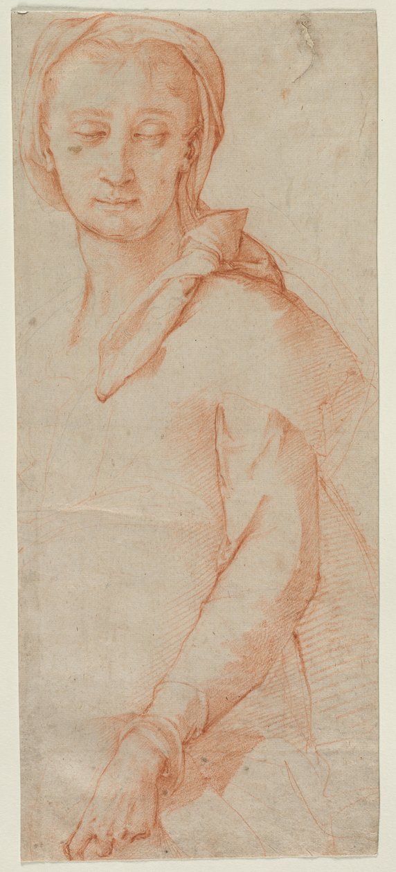 Halbfigur-Studie einer Frau von Ludovico Cardi Cigoli