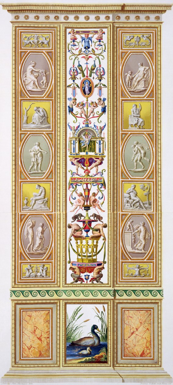 Tafel aus der Raphael-Loggia im Vatikan, aus 