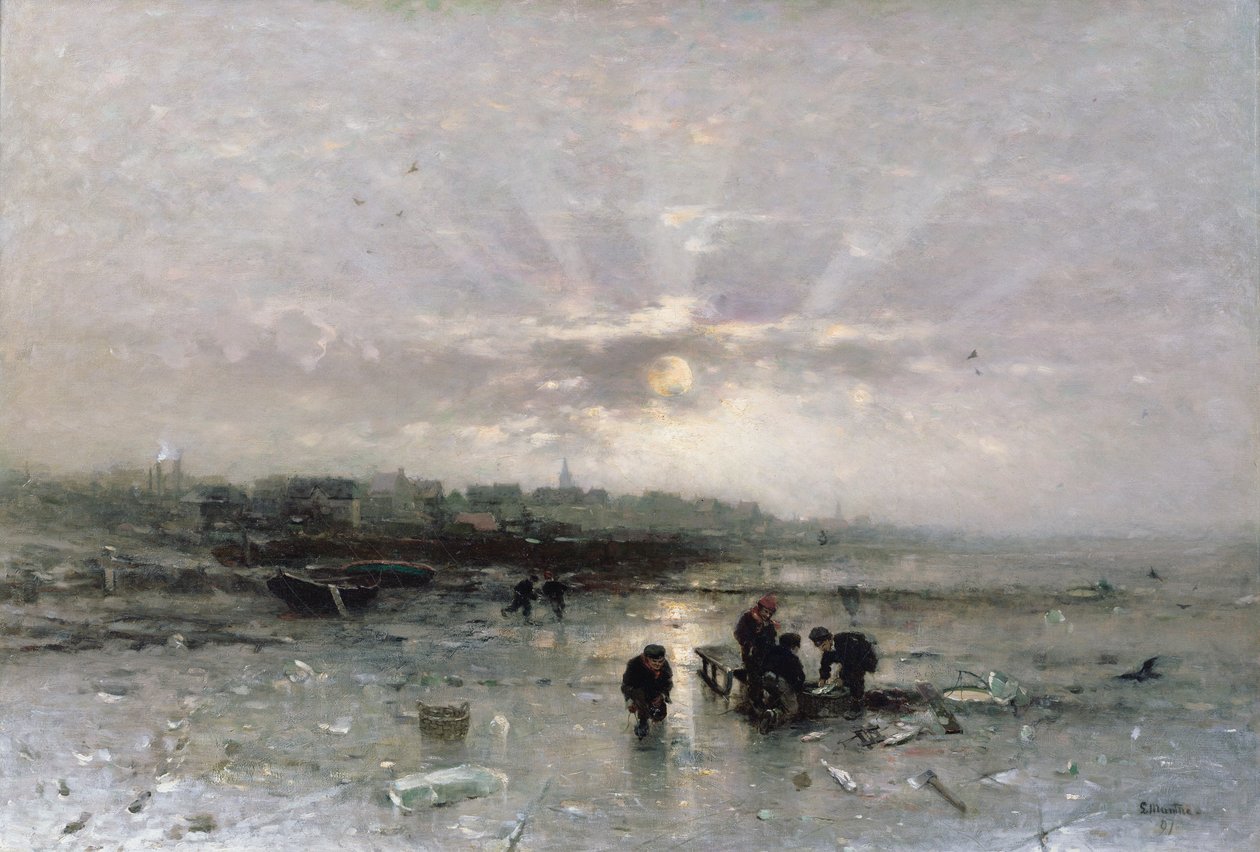 Eisfischen von Ludwig Munthe