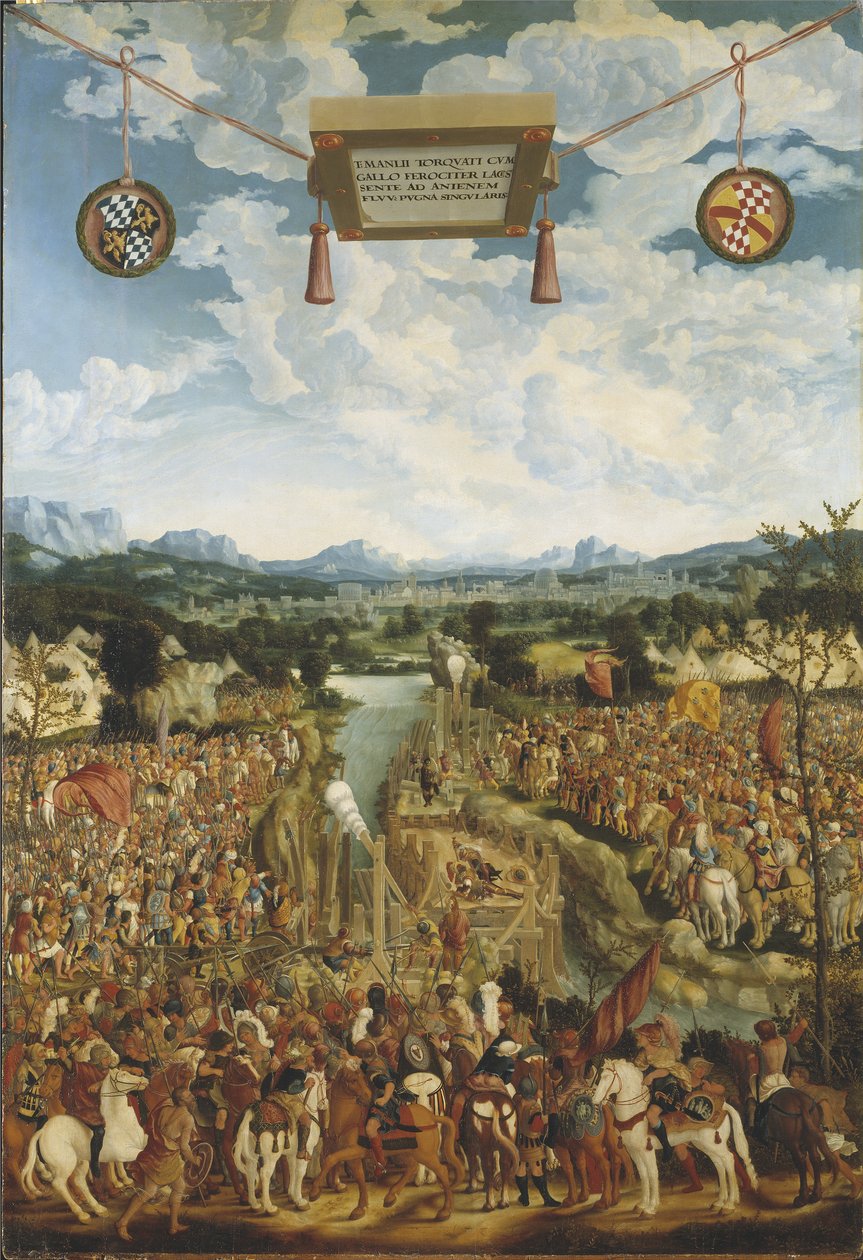 Manlius Torquatus kämpft gegen einen Gallier von Ludwig Refinger