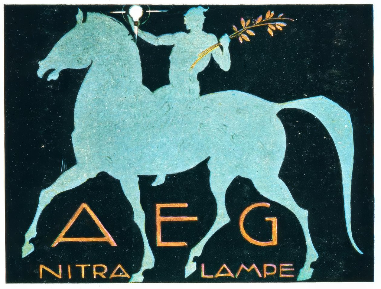 AEG / NITRA LAMPE von Ludwig Hohlwein
